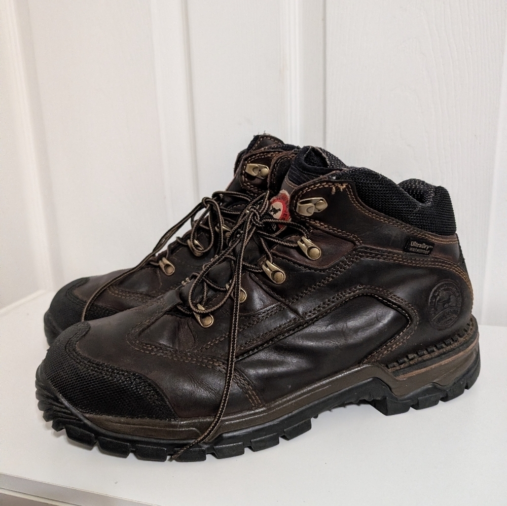 Irish Setter Mens Boots Red Wing Shoes Vibram Brown Leather Waterproof Size 12